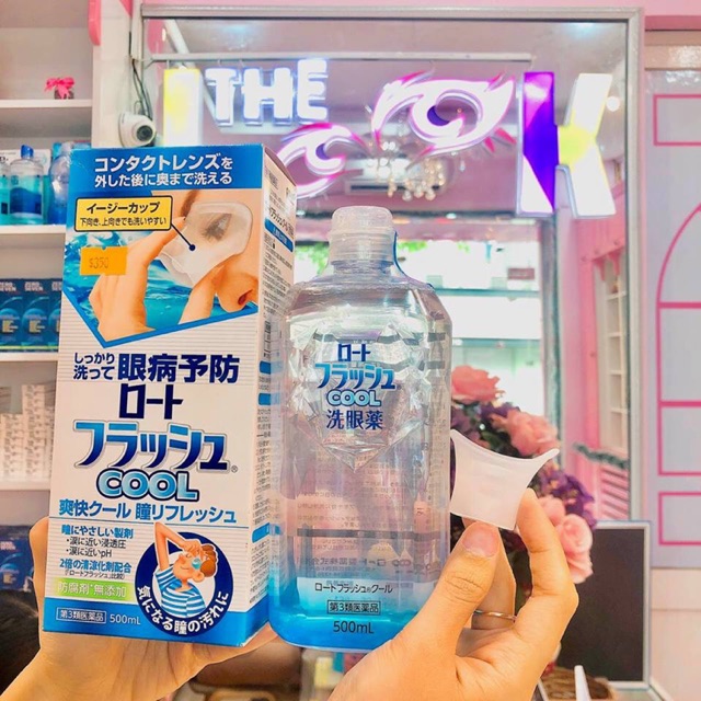 NƯỚC RỬA MẮT Rotho Flush Cool 500ml