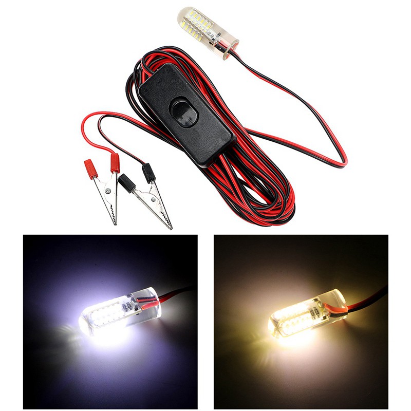 Đèn LED 48 bóng 12V chìm dưới nước dùng để thu hút cá trong đêm