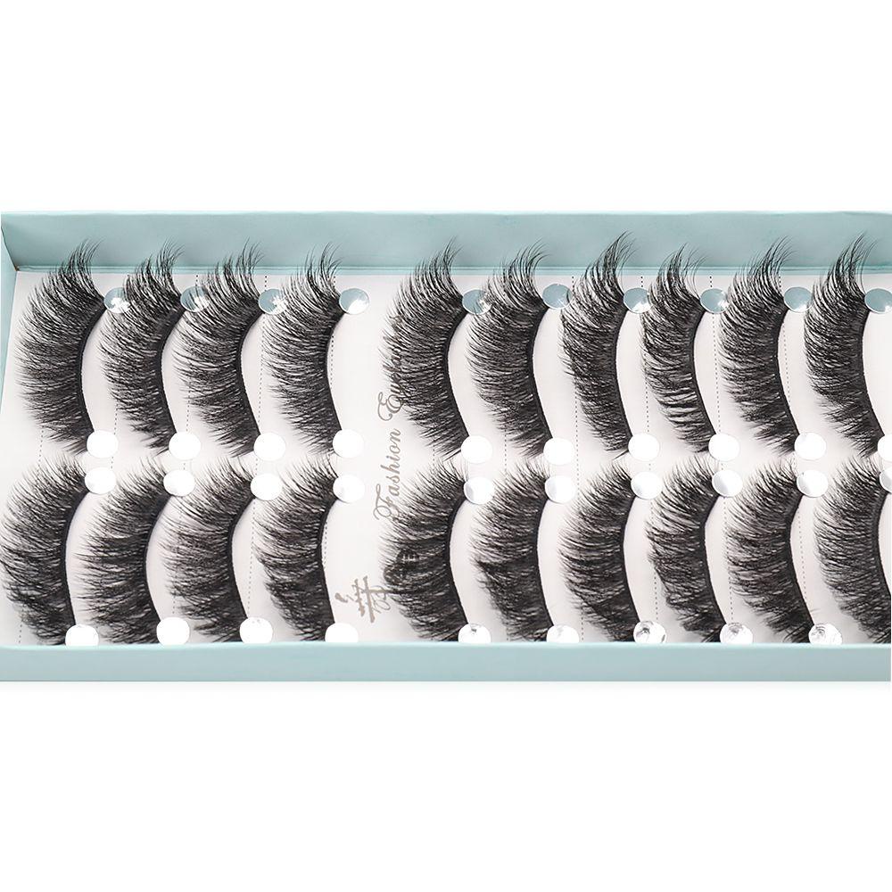 Set 10 Cặp Lông Mi Giả Mi Ngắn Tự Nhiên