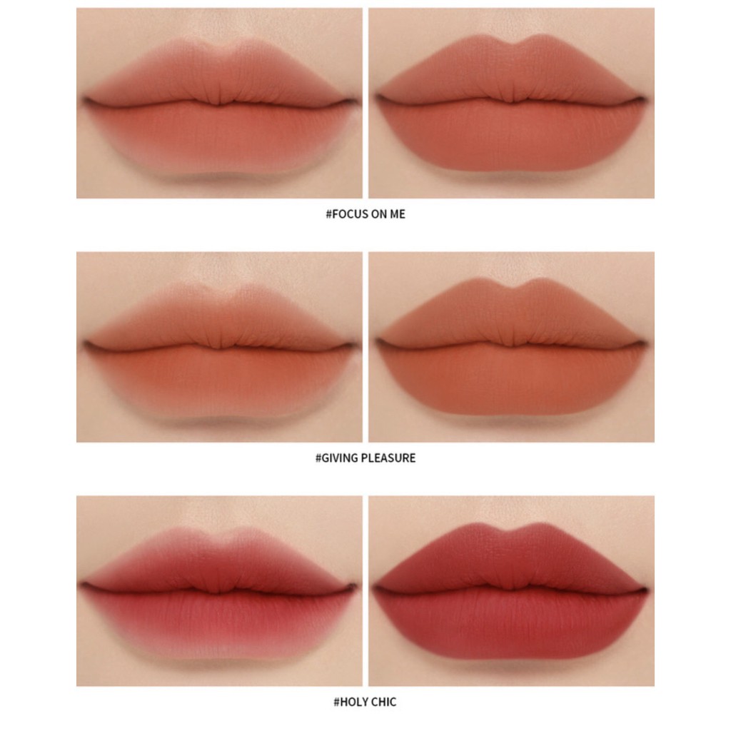 son 3ce  FREESHIP  3ce soft matte lipstick  3ce clear layer edition