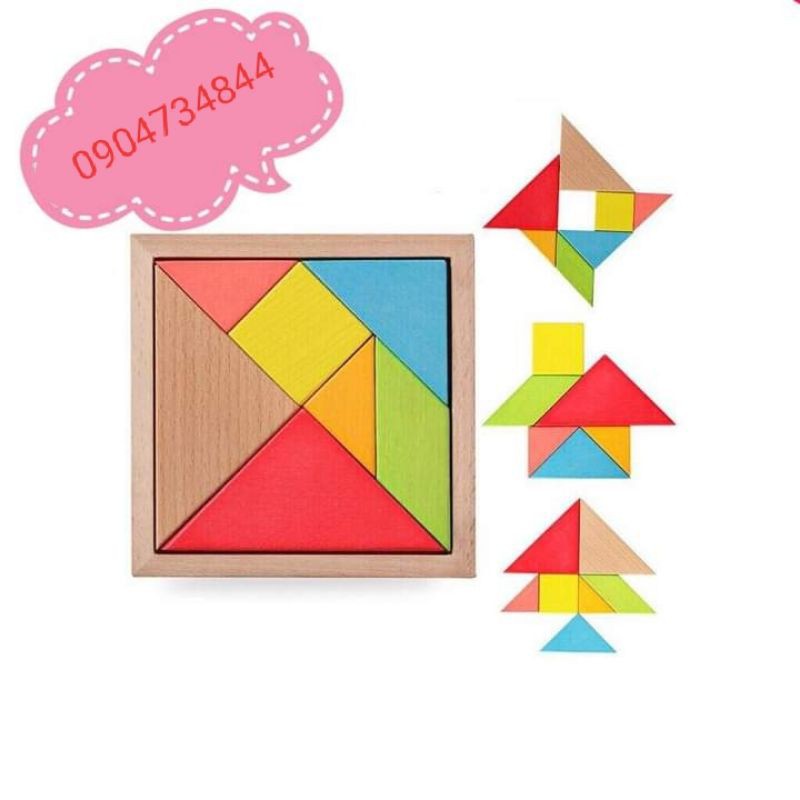 TANGRAM - TRÒ CHƠI XẾP HÌNH TƯ DUY CHO TRẺ