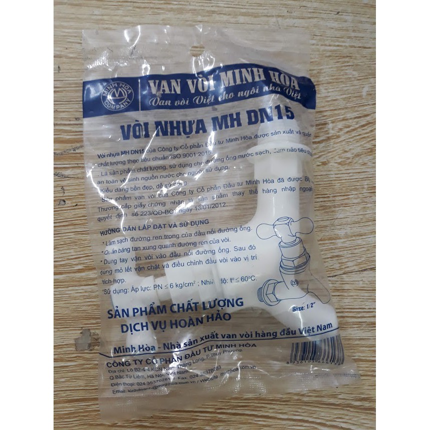 Vòi nhựa Minh Hòa MH DN15