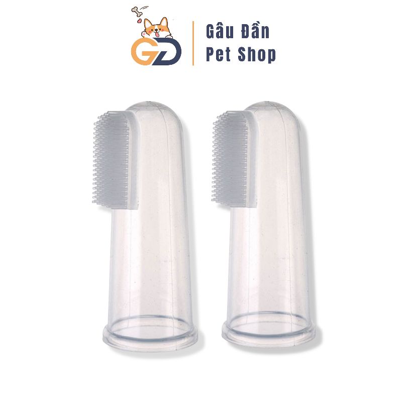Bàn Chải Đánh Răng Cho Chó Mèo - Bàn Chải Silicon Cho Chó Mèo