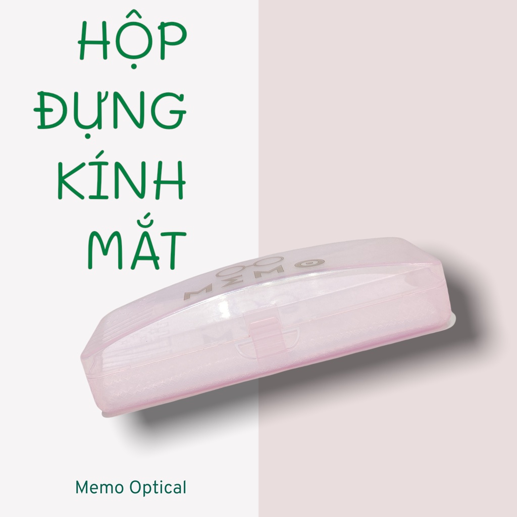 Hộp nhựa đựng kính mắt Memo Optical,hộp bảo vệ kính cận chống va đập chống vỡ