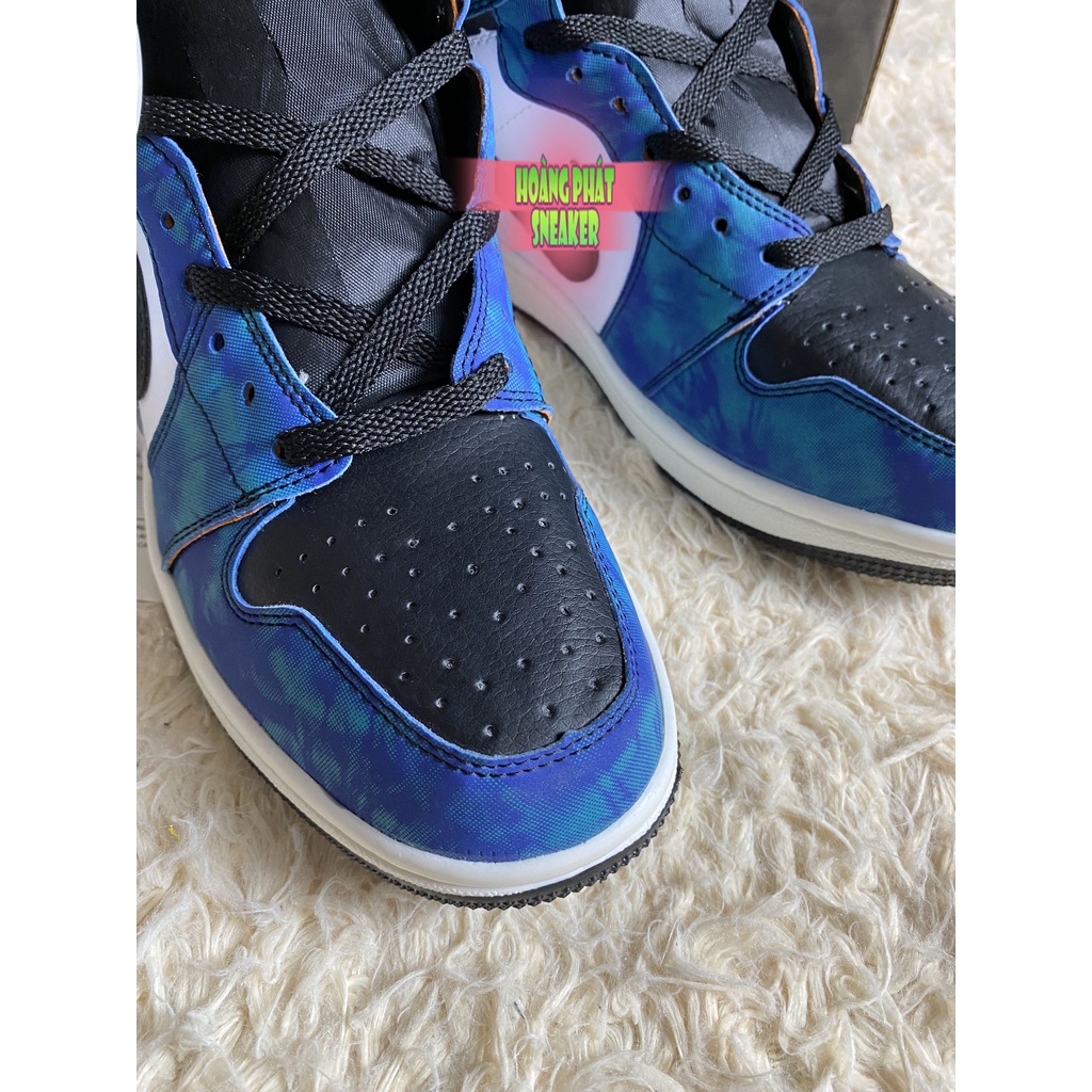 Giày Thể Thao JD1 Cổ cao - Xanh Tie Dye - NAM+NỮ "FullL Size, Full Bill Box" | BigBuy360 - bigbuy360.vn