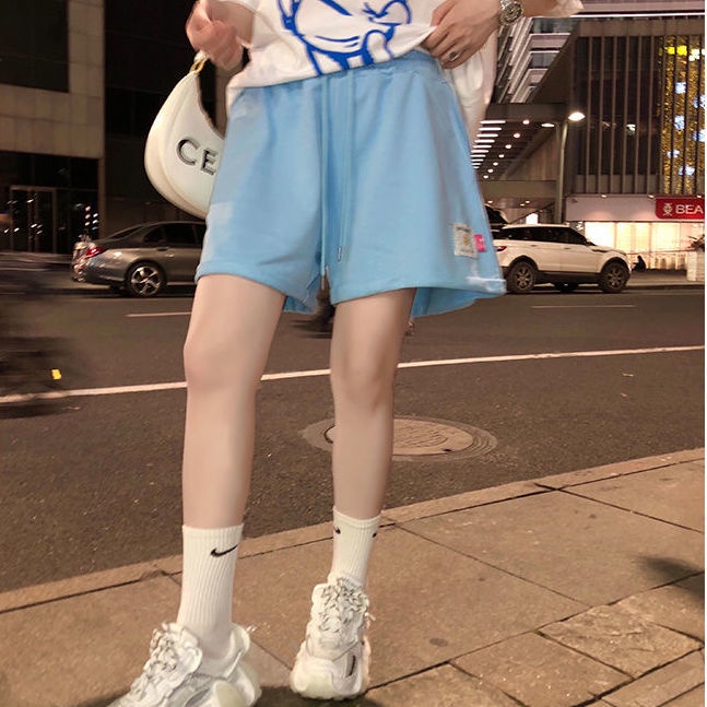 Quần Short Thể Thao Ống Rộng Thiết Kế Mới Kiểu Dáng Đơn Giản Năng Động Thời Trang Mùa Hè Dành Cho Nữ