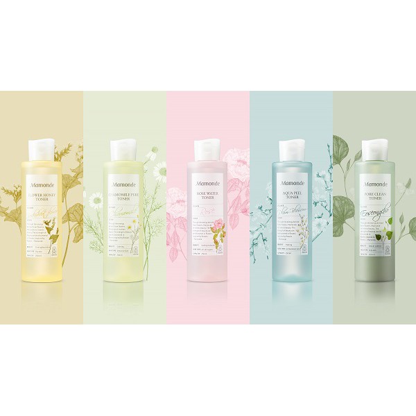 Nước hoa hồng - Toner Mamonde Rose Water - Pore Clean - Aqua Peel - Chamomile Pure - Flower Honey Toner | WebRaoVat - webraovat.net.vn