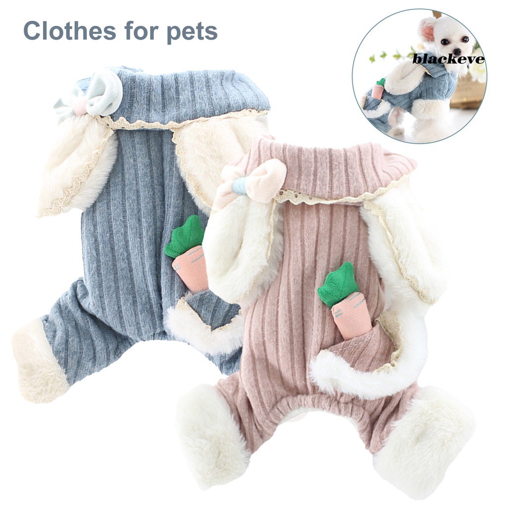 Áo liền quần hình củ cà rốt dễ thương xinh xắn cho thú cưng