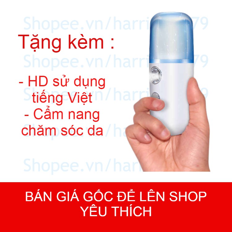 [FREESHIP 50K]Máy xông mặt mini cầm tay-Giữ ẩm da, chống lão hoá