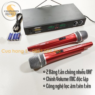 Bộ 2 micro không dây karaoke chuyên dụng B777
