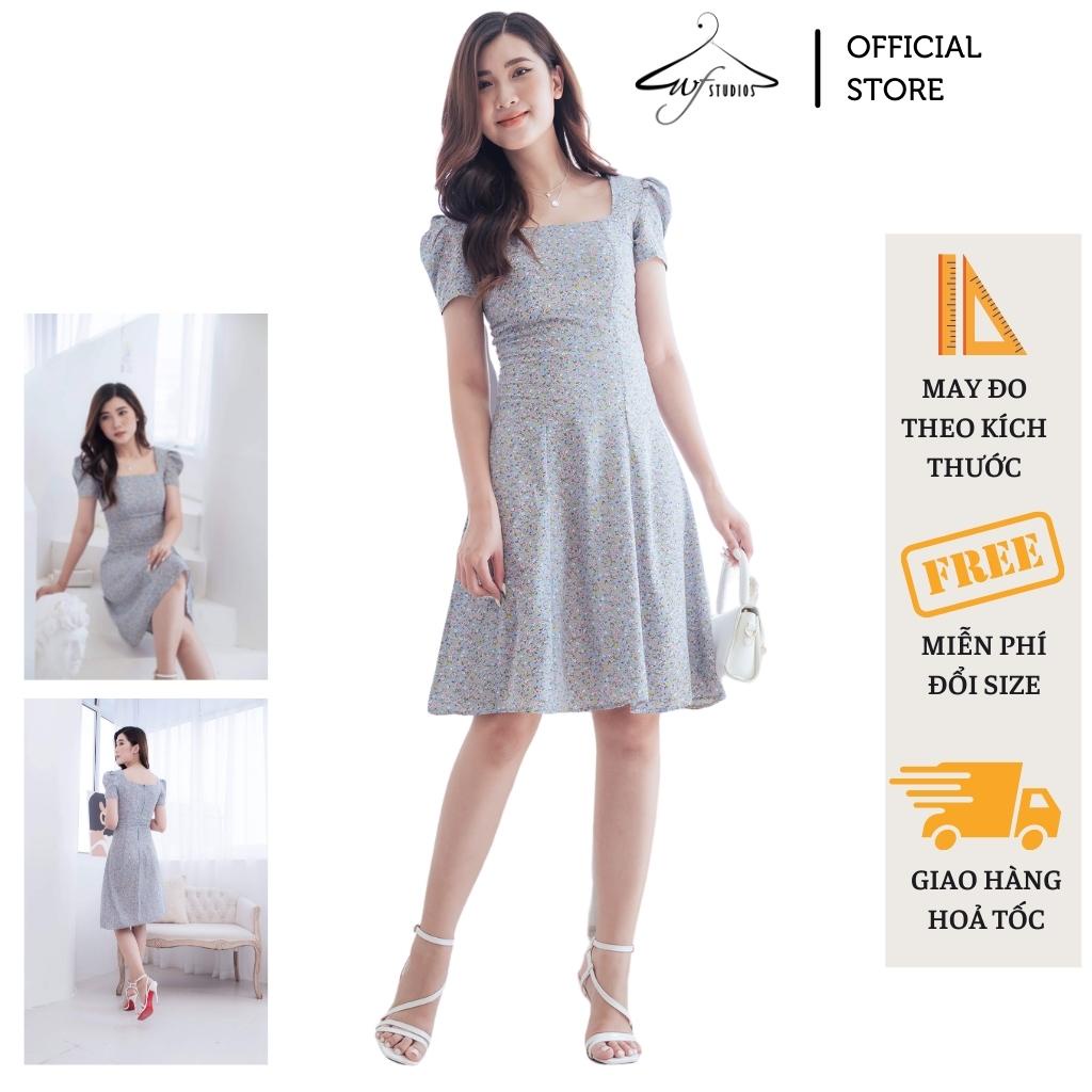 Váy hoa xoè cổ vuông-Demi Dress-V10-wfstudios
