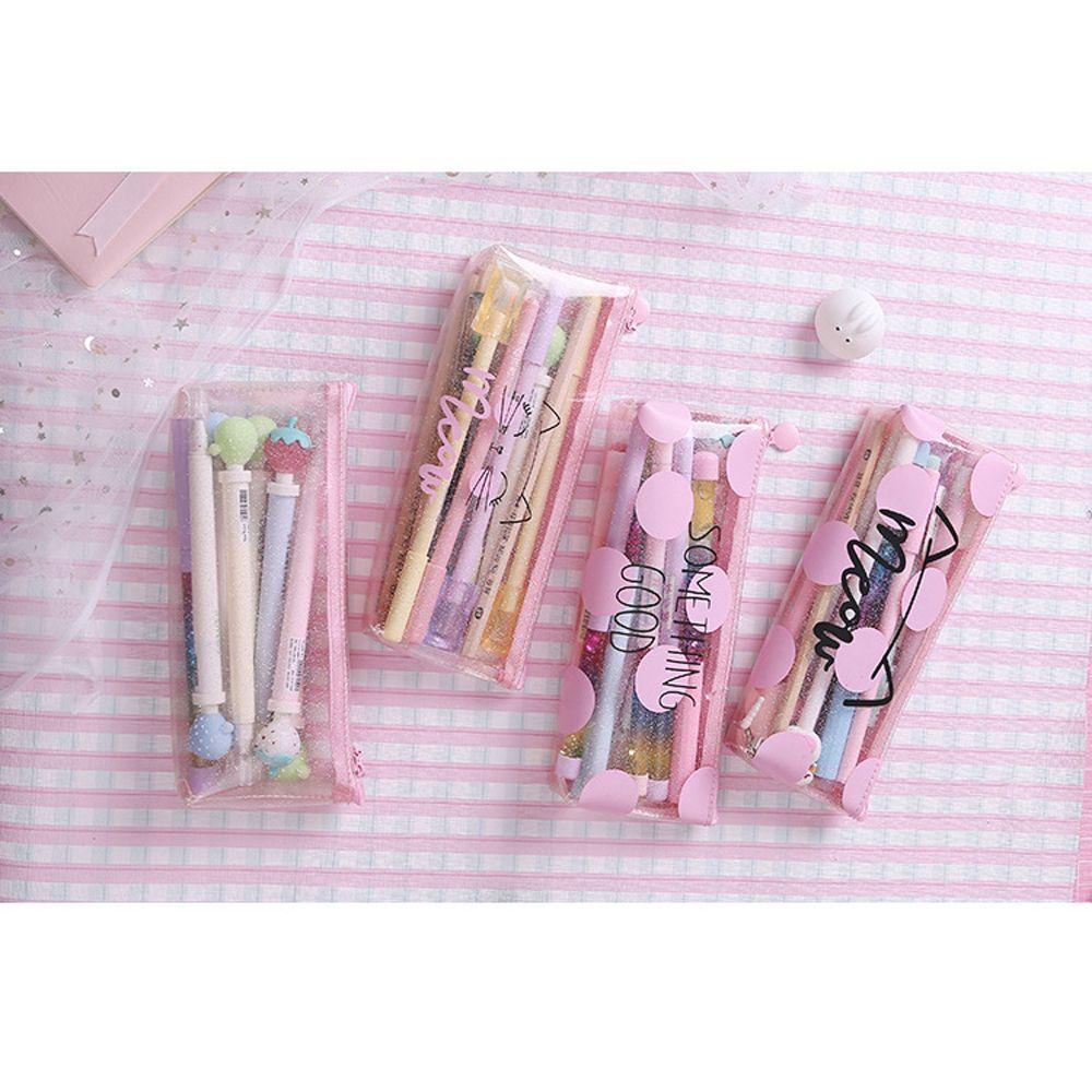 Hộp Đựng Bút Trong Suốt Chống Thấm Nước Tiện Dụng Cho Học Sinh / Văn Phòng