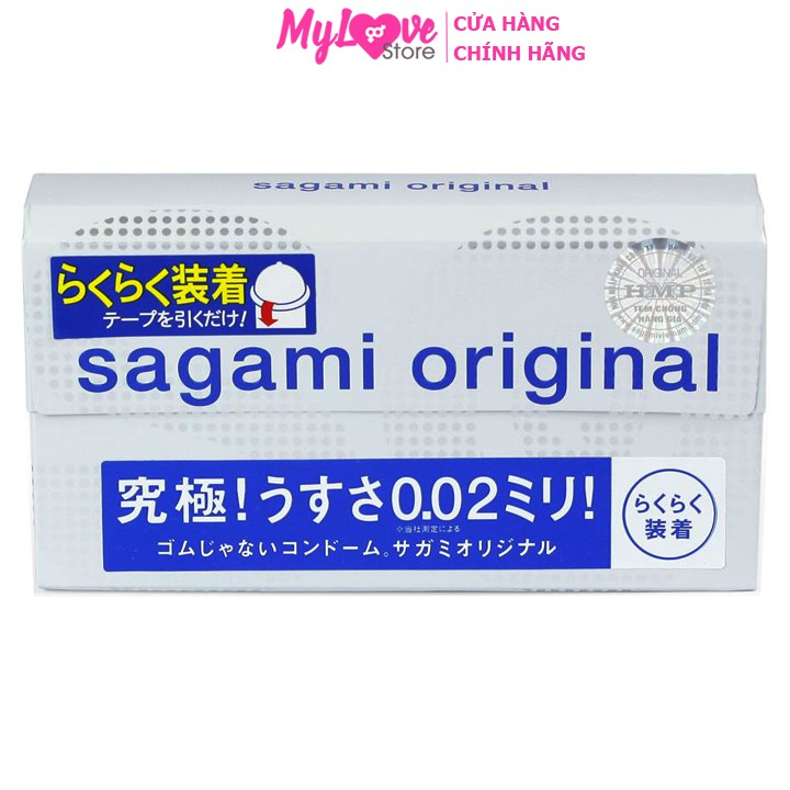 Bao cao su Sagami Original Quick Siêu Mỏng 0,02 mm Hộp 6 chiếc FECVEN