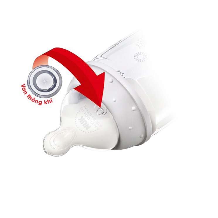 BỘ 2 NÚM TY SILICON NUK CỔ RỘNG 0-6/6-18 THÁNG