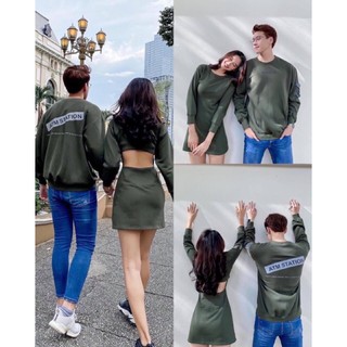 áo oversize hoodie black up yoona