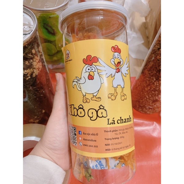 [SIÊU NGON] Khô gà lá chanh 300g