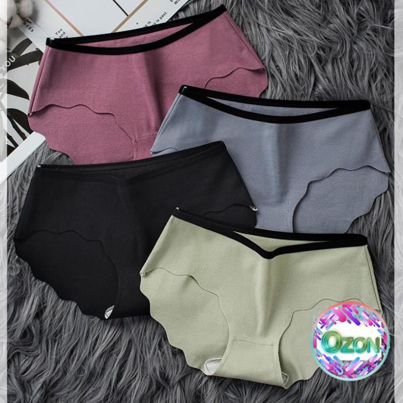 [Cao Cấp - Mềm Mại ] Quần Lót Cotton Lượn Sóng 💋 FREESHIP 💋 Quần Lót Nữ Không Đường May DL114