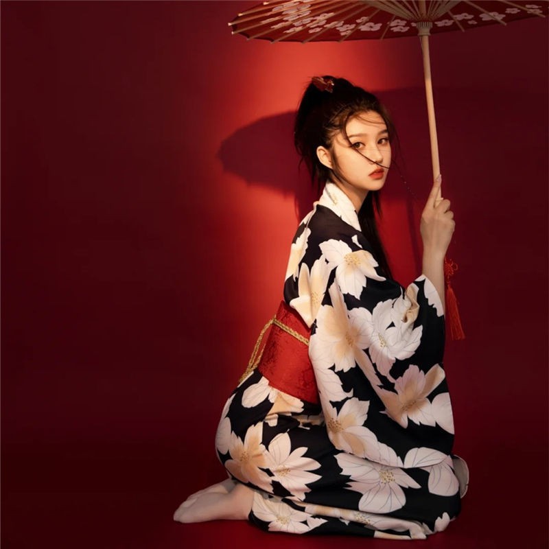 Đầm Kimono Cách Tân Phong Cách Nhật Bản Cho Nữ