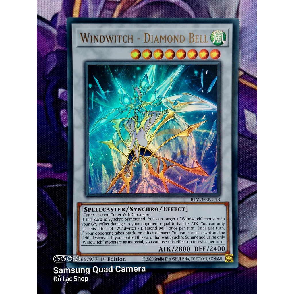 Thẻ Bài Yugioh Windwitch - Diamond Bell