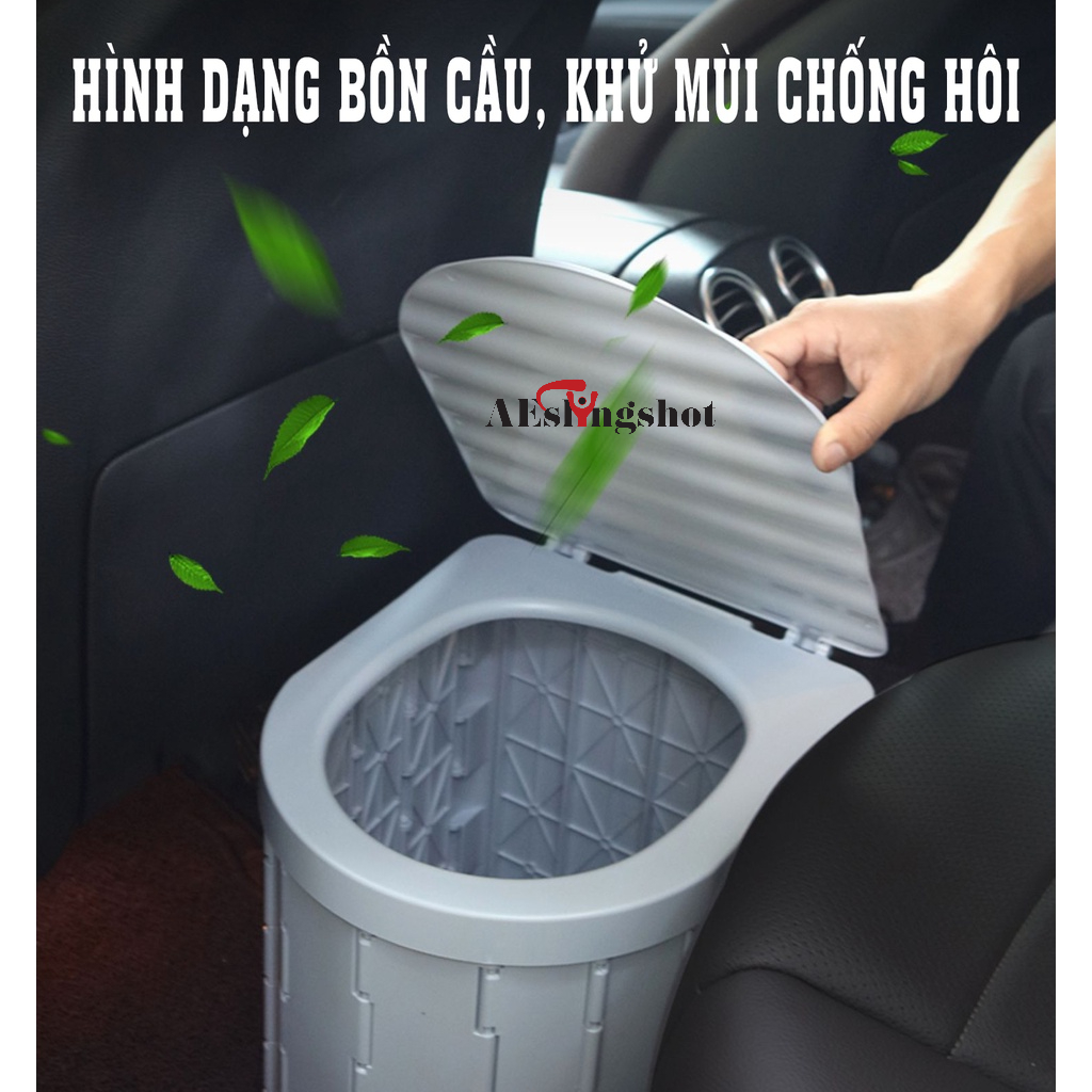 Bồn cầu di động dã ngoại, bồn cầu cắm trại gấp gọn đi vệ sinh cỡ lớn, rất tiện dụng khi đi du lịch dã ngoại -DCP14
