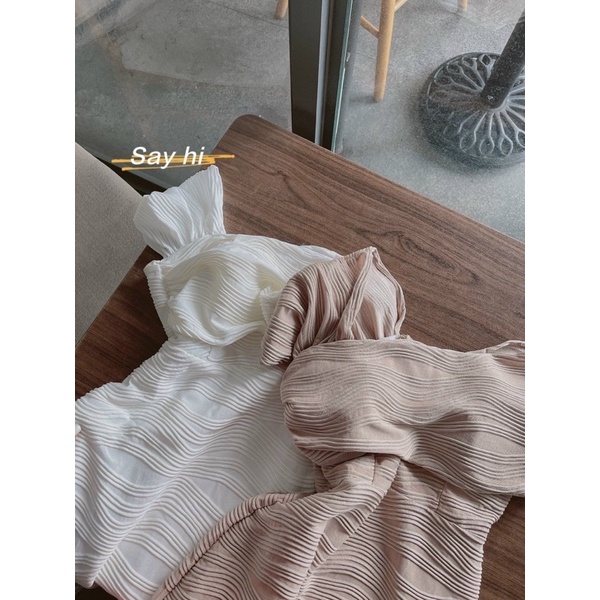 ĐẦM MIDI LƯỢN SÓNG VAI KIỂU