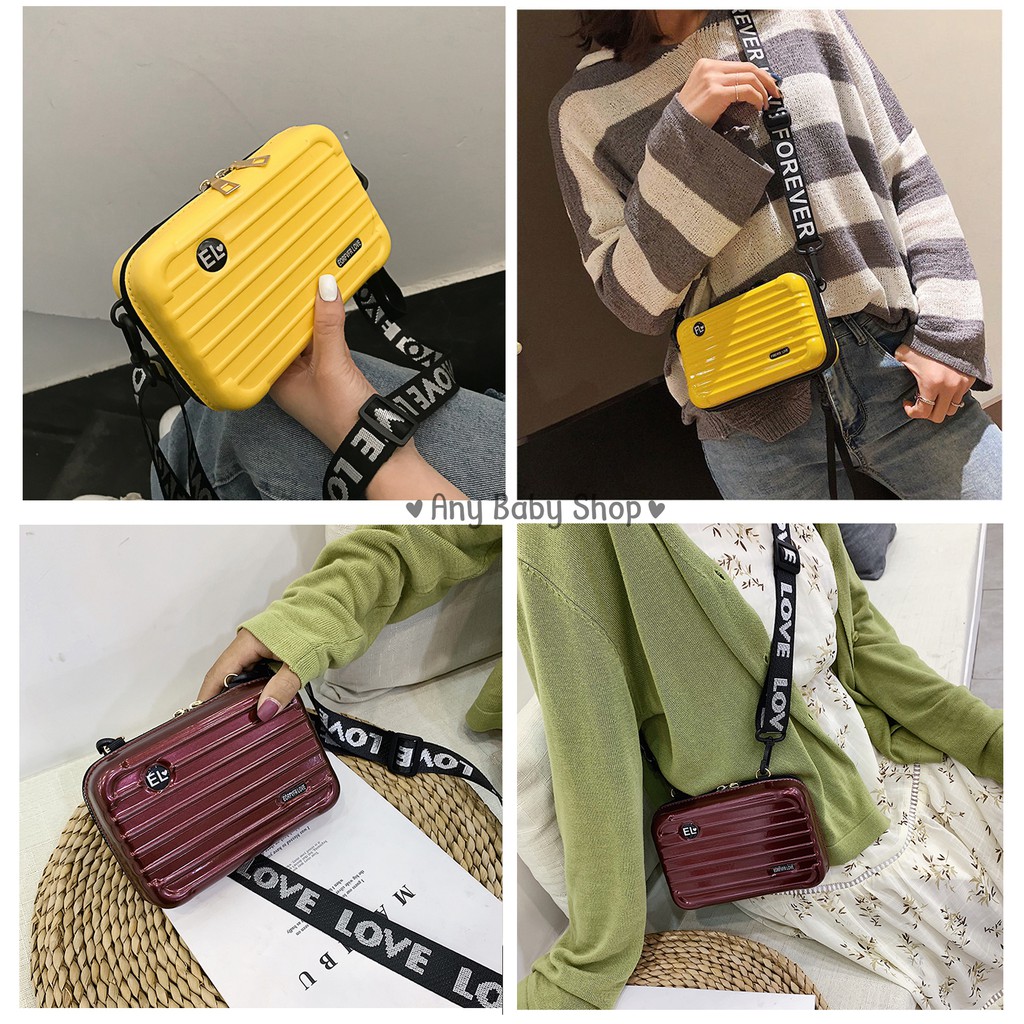 Túi đeo chéo mini dạng vali siêu hot hit nhiều màu siêu xinh (hàng có sẵn-được chọn màu) ❣❣