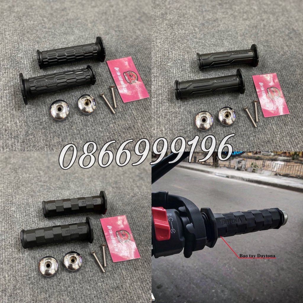 Tay Nắm Daytona - Hàng cao cấp l1 - Lắp cho tất cả các dòng xe - Kèm Gù Salaza - inox