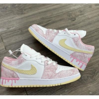Giày Sneaker Nữ Cổ Thấp Giày Nike Air Jordan 1 JD 1 Low Hồng ! !