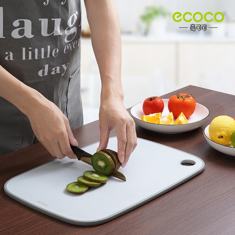 Thớt thái thực phẩm ECOCO bằng rơm lúa mì nhiều màu và cỡ tùy chọn tiện dụng cho nhà bếp