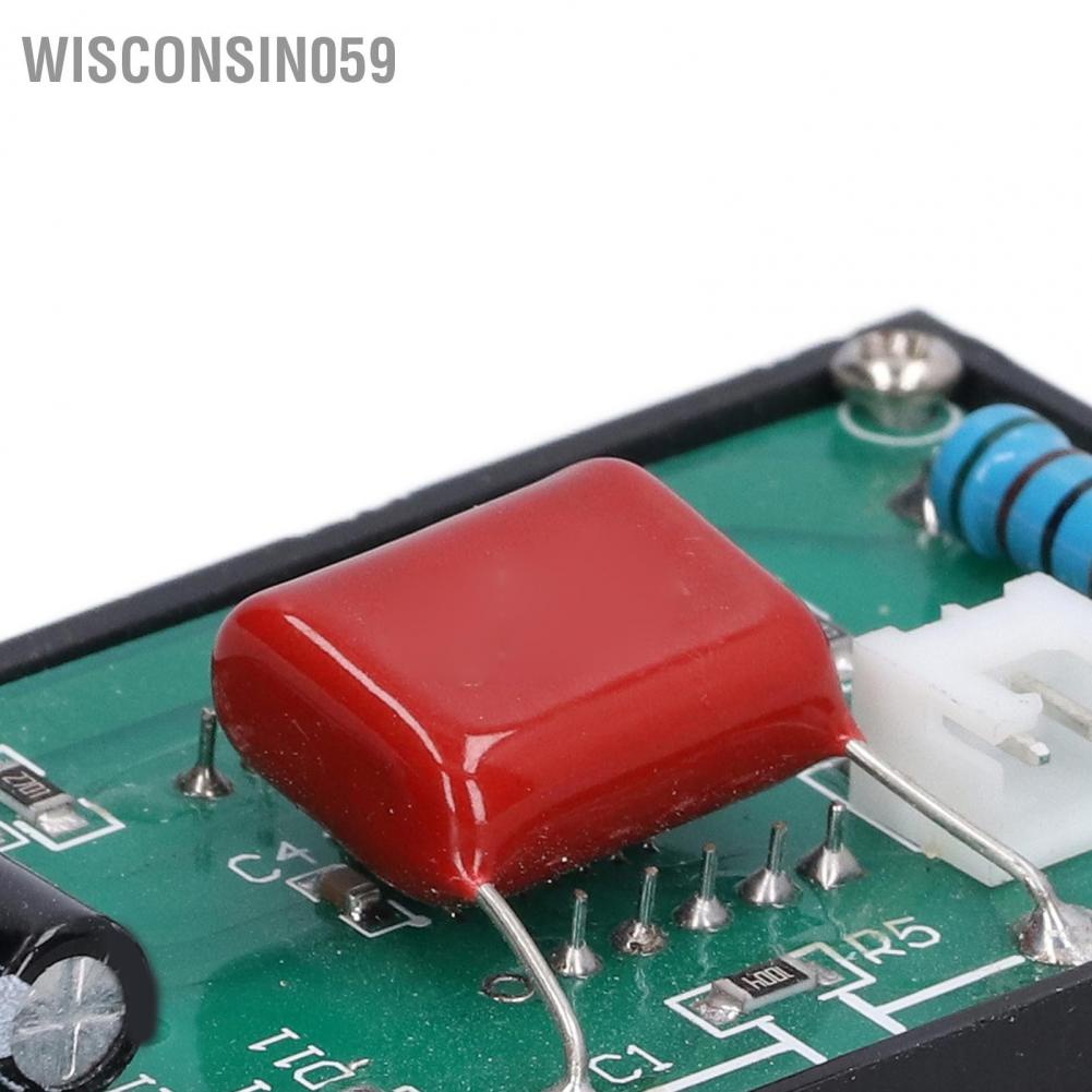 Wisconsin059 Digital Voltmeter LED Display 2 Wire Voltage Gauge Tester Meter 50‑500V for AC 5035‑V