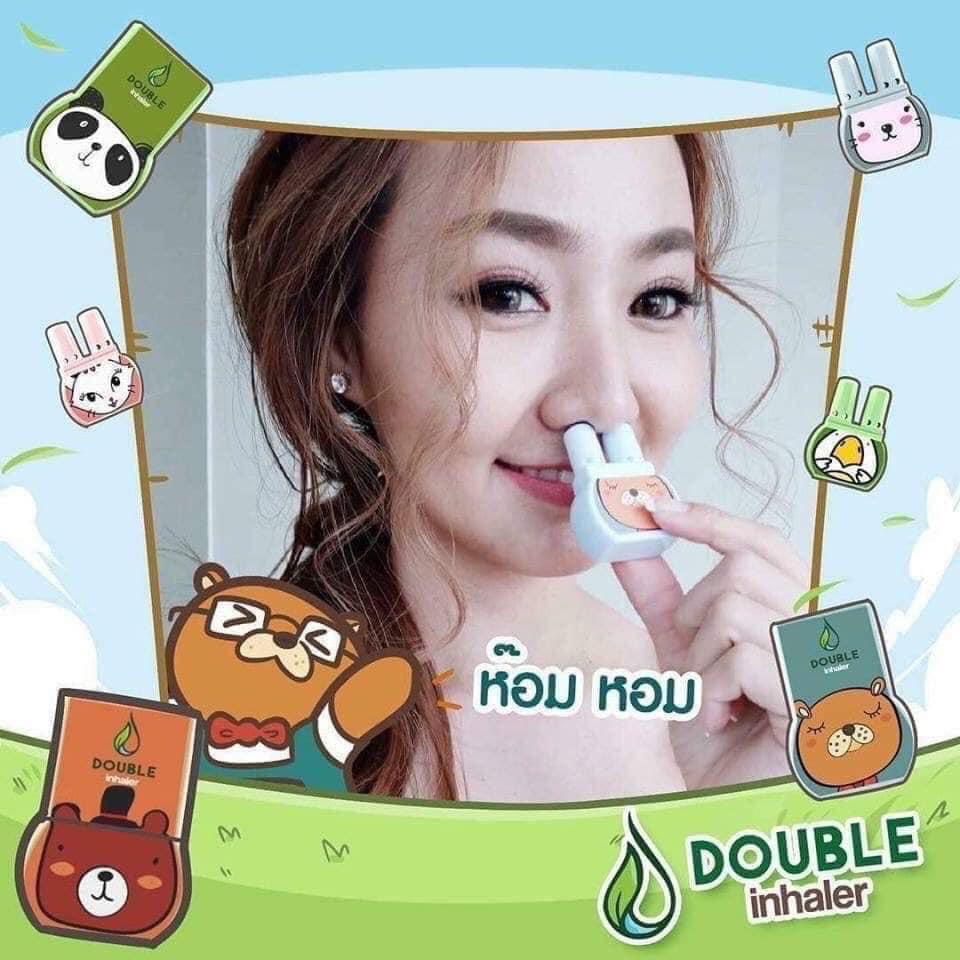 Ống Hít Thông Mũi Double Inhaler Hình Thú Dễ Thương Thái Lan 1mL