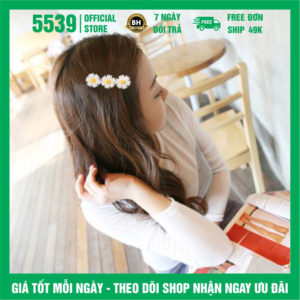 Dây cột tóc hoa cúc phong cách hàn quốc dễ thương nhiều màu thích hợp mọi lứa tuổi - Shop 5539