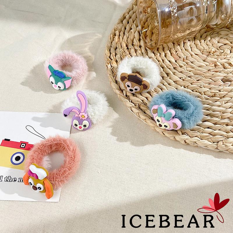 Dây buộc tóc co giãn hình đầu động vật dễ thương cho nữ