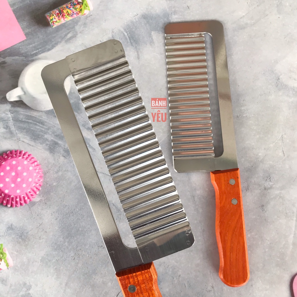 Dao Gợn Sóng Cán Gỗ Thép Không Gỉ - DC129