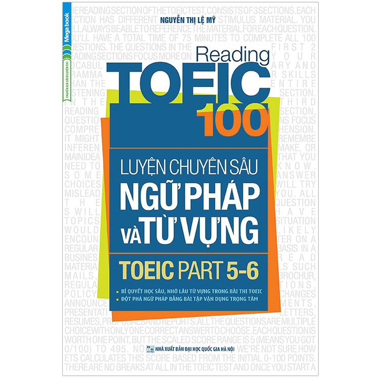 Sách - Reading Toeic 100 - Luyện Chuyên Sâu Ngữ Pháp và Từ Vựng Toeic Part 5 - 6