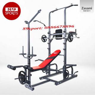 Giàn tạ đa năng kết hợp xà đơn, xà kép KOJI, hỗ trợ tập luyện toàn thân