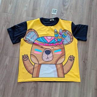 áo thun bigsize nam nữ[gấu thổ dân] KY41