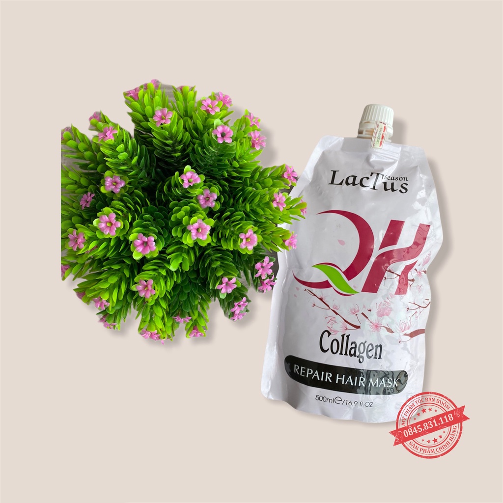 Kem ủ tóc Lactus Season 500ml phục hồi hư tổn Hấp ủ tóc thẳng mượt bổ xung collagen LOẠI 1 CT71