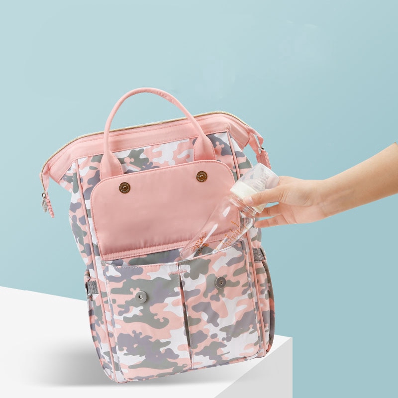 Ba lô đựng tã sữa dành cho mẹ và bé họa tiết Minnie Mickey Disney đáng yêu