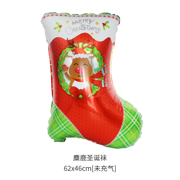 Bong bóng họa tiết ông già noel / người tuyết / tuần lộc trang trí giáng sinh