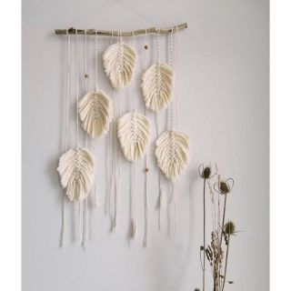 Tranh dây treo tường trang trí macramé handmade độc đáo phong cách bohemian cao cấp NGON DECOR