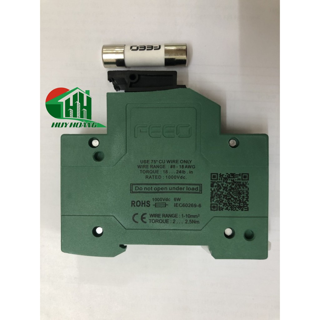 Cầu Chì 15A 1000Vdc Hãng Feeo
