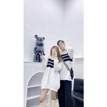 Áo Len kẻ ( ảnh thật shop chụp ) | BigBuy360 - bigbuy360.vn