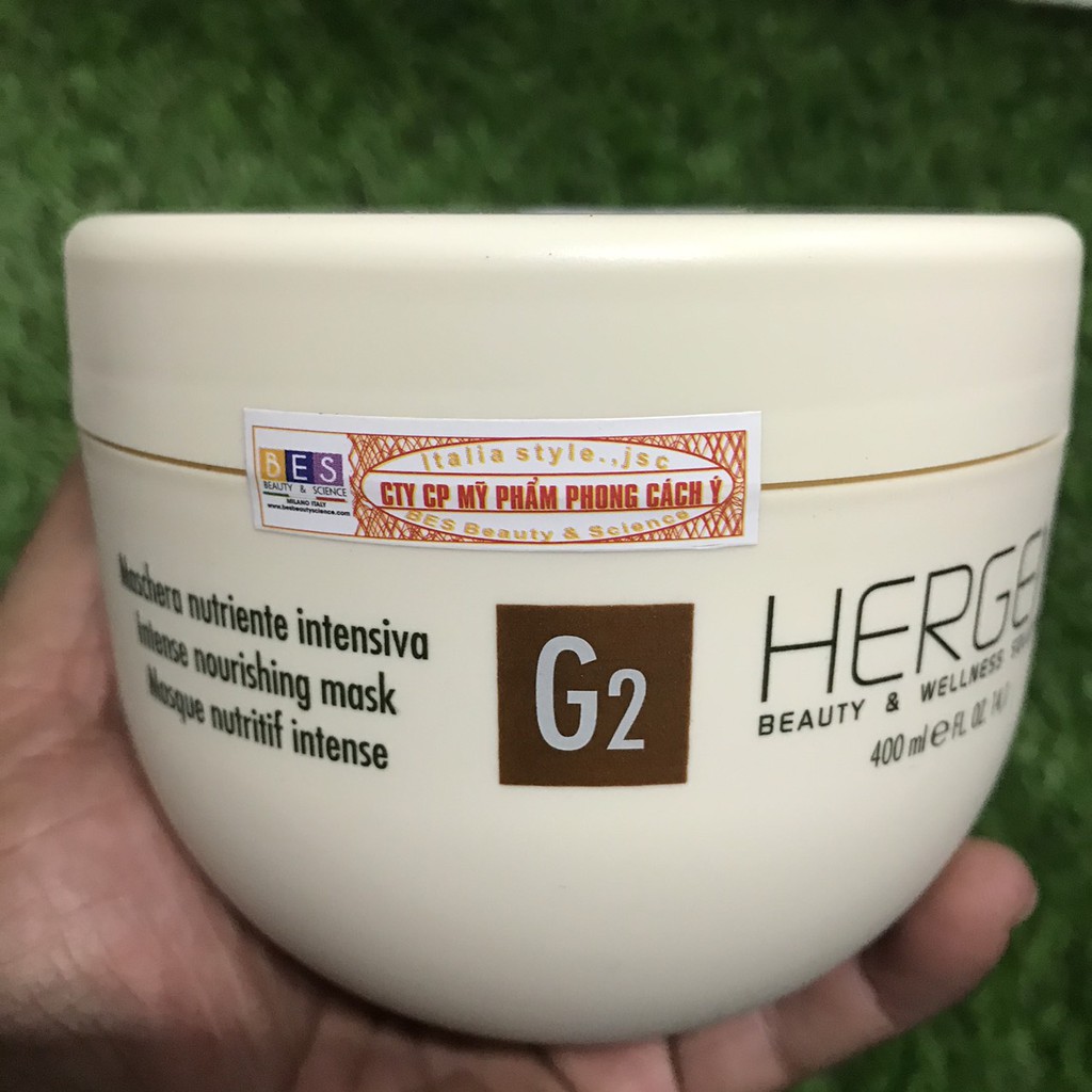 Mặt nạ tái tạo và nuôi dưỡng tóc hư tổn Hergen G2 Intense Nourishing Mask 400ml