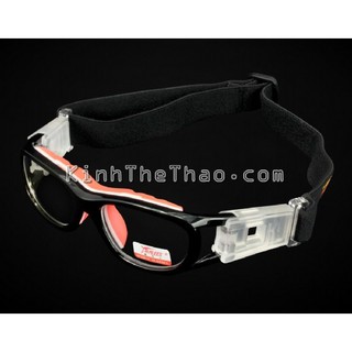Gọng Kính Chịu Lực Thể Thao Chơi Bóng Đá Bóng Rổ Tennis Panlees JH030 Đen/Cam