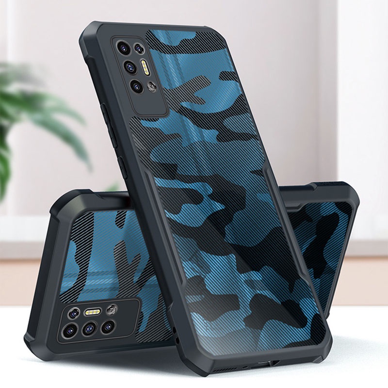 Ốp Điện Thoại Cứng Chống Sốc Họa Tiết Rằn Ri Cho Tecno Pova 3 2 Spark 6 GO 2020 Spark GO 2021 7T 7P 7 Pro Camon 16 SE 18 18P 18T
