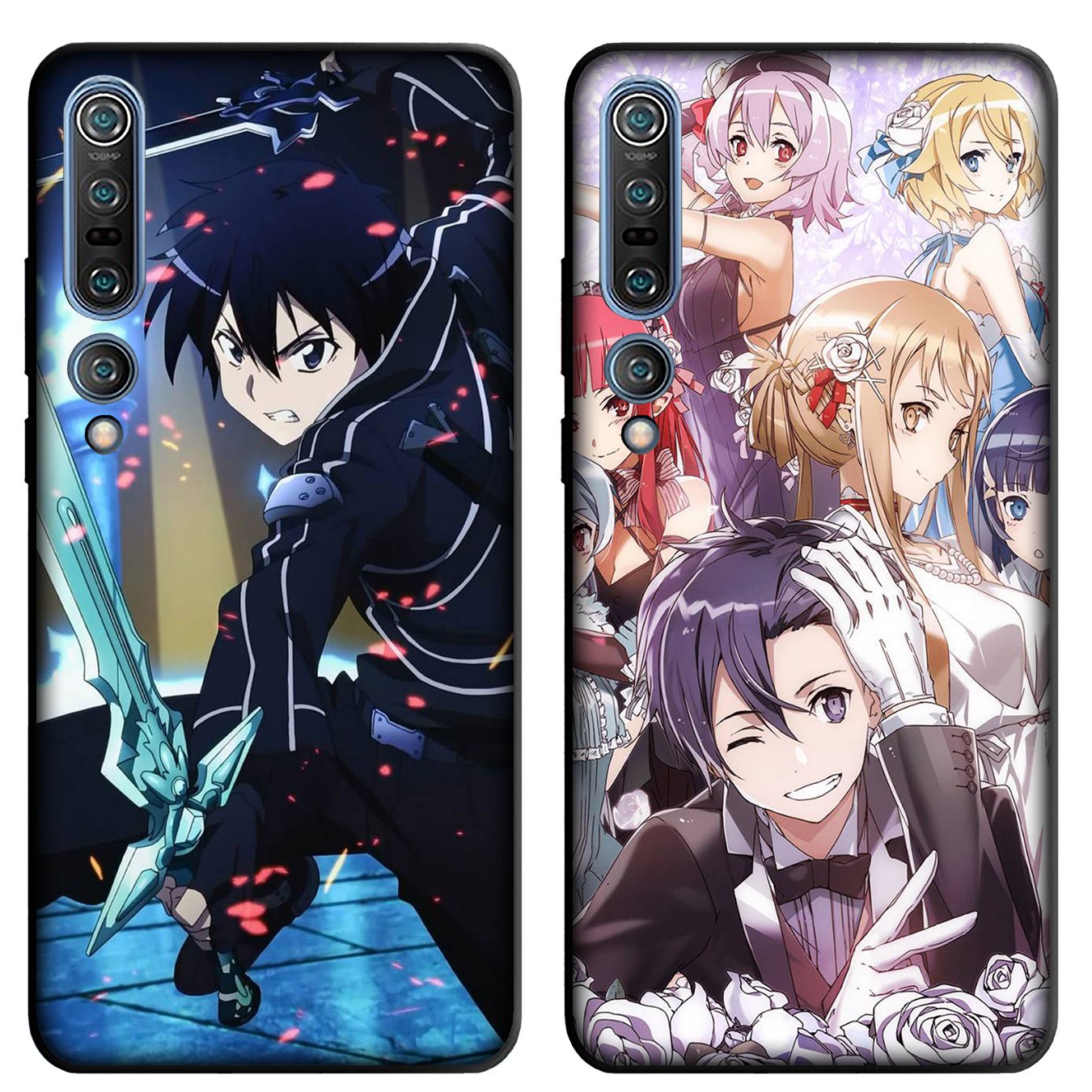 Ốp điện thoại mềm hình sword Art Online Anime cho Samsung Galaxy Note 8 9 10 Plus Lite A51 A71 A81 A91 J7 Duo