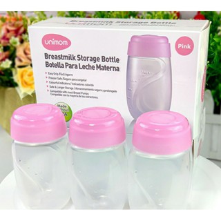 Hộp 3 bình trữ sữa mẹ 150ml Unimom Hàn Quốc - không kèm núm ti