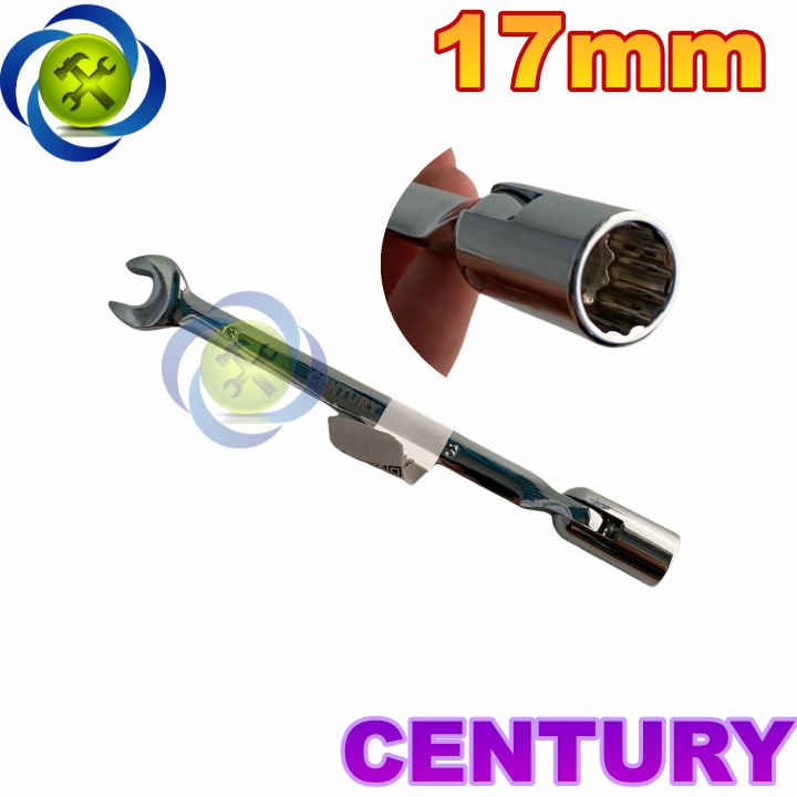 Cờ lê hai đầu 17mm Century 110530-17MM (miệng - điếu lắc léo)