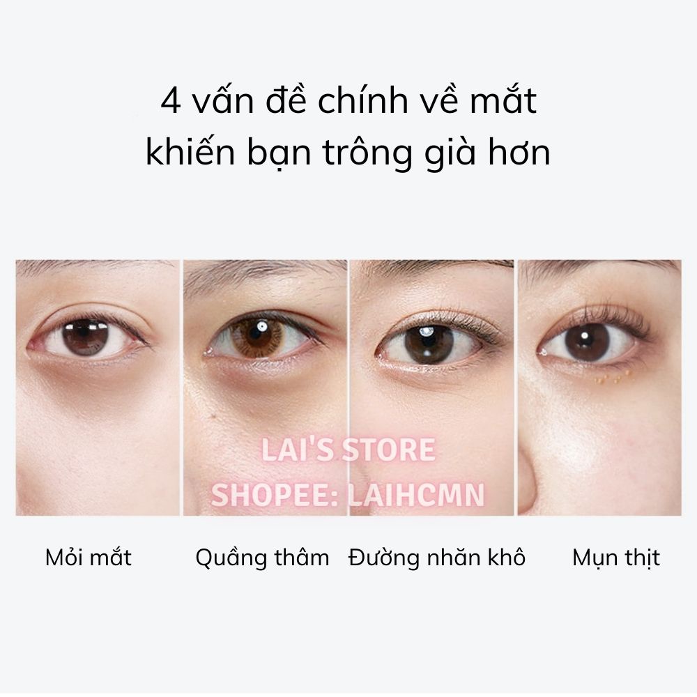 Hộp 60 Miếng Mặt Nạ Mắt Bioaqua (80g) Haematococcus, Ngọc Trai Đen, Copper Peptide Dưỡng Ẩm, Mờ Quầng Thâm, Xóa Nếp Nhăn